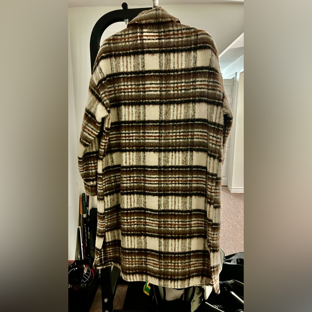 Plaid Fall Shacket - Picture 2 of 3